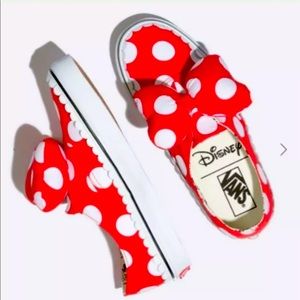 Vans Disney Authentic Minnie's Bow Red Sneakers